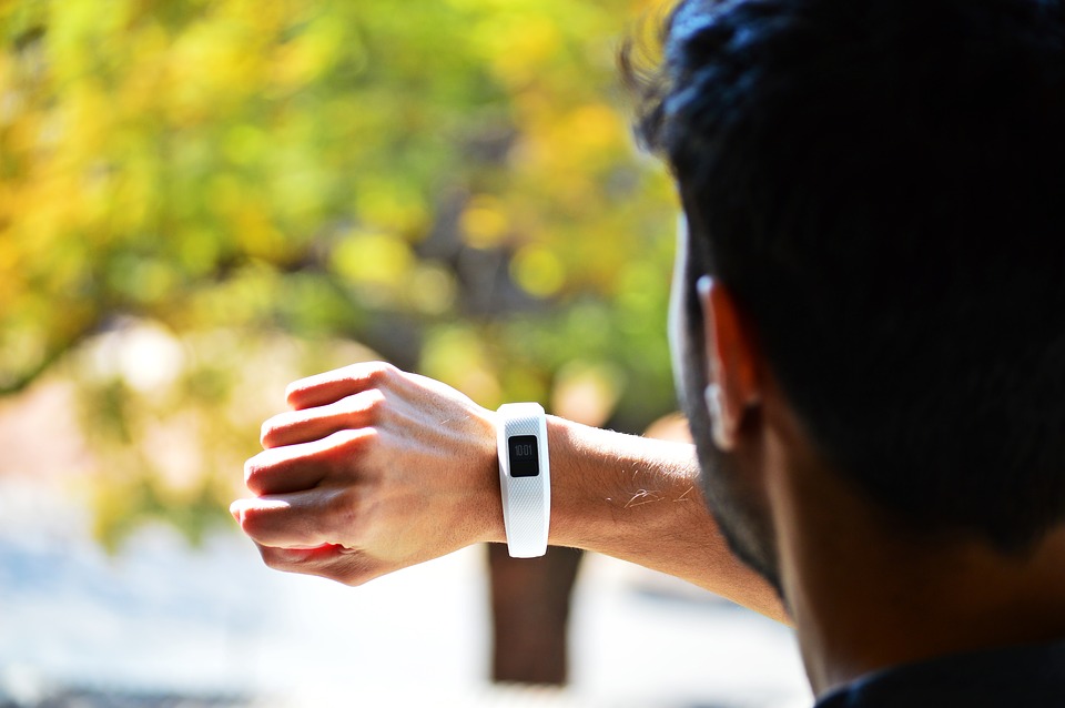image of fitness tracking device gym essentials