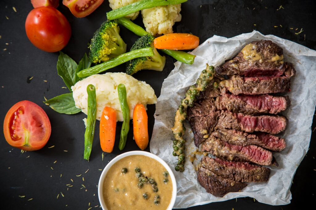 meat and vegetables